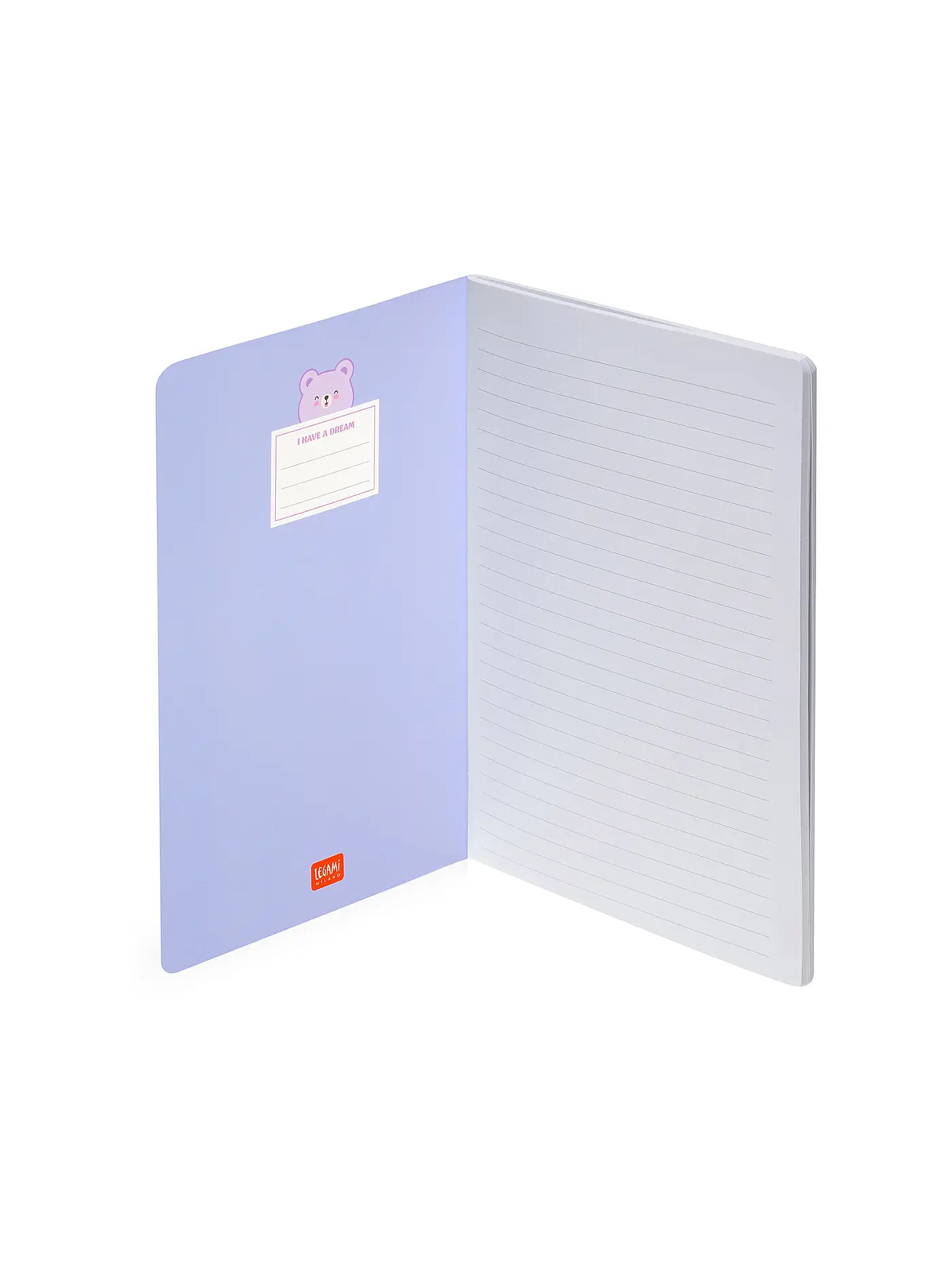 LEGAMI | Liniertes Notizbuch - Large - B5-Format Teddy Bear | 